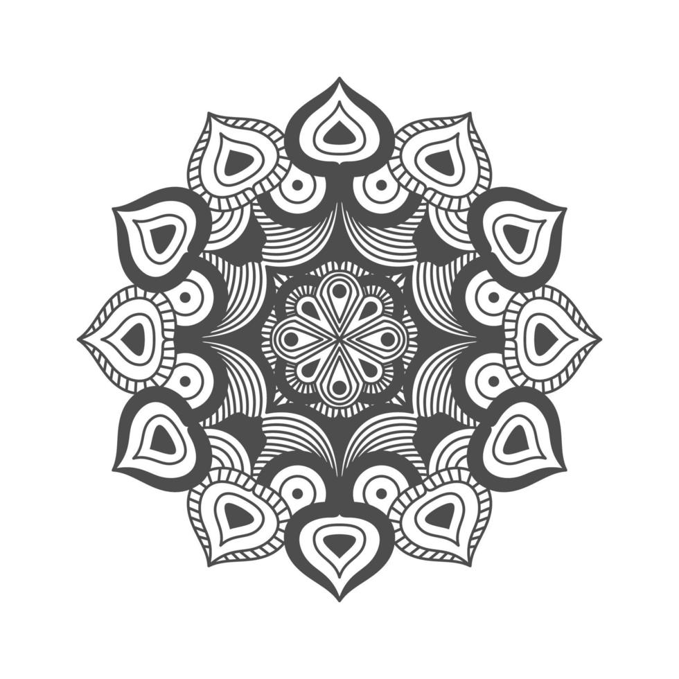 decorazione d'arte mandala vettore