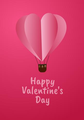 amore Invito carta San Valentino sfondo astratto. Biglietto di auguri, Design piatto Amore felice. può essere aggiunto testo illustrazione vettoriale