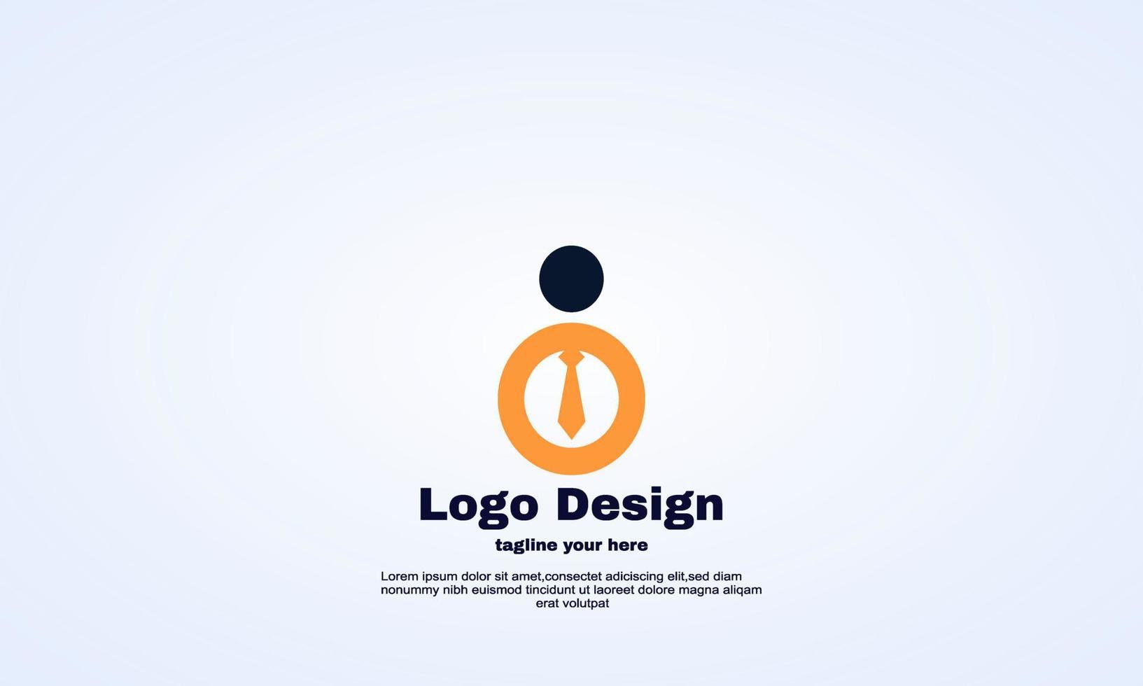 illustrazione creativa del modello di progettazione di logo di lavoro online di vettore