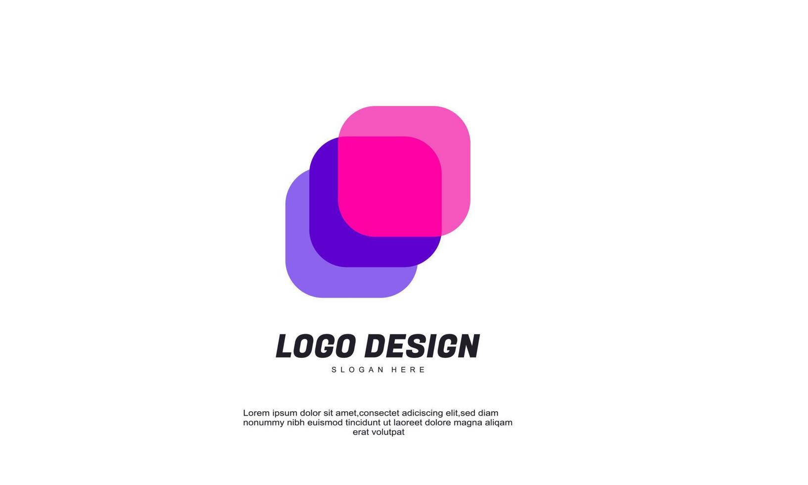 stock vector logo astratto squere per le imprese edificio aziendale modello logo design illustrazione vettoriale colorato
