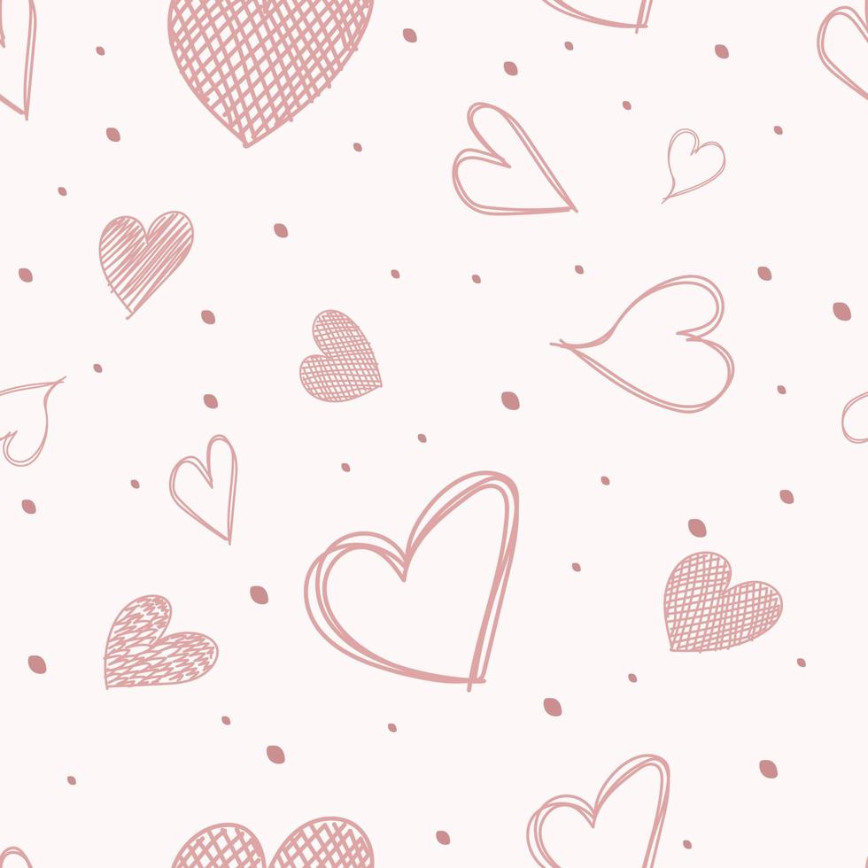 fondo senza cuciture del cuore rosa vettore