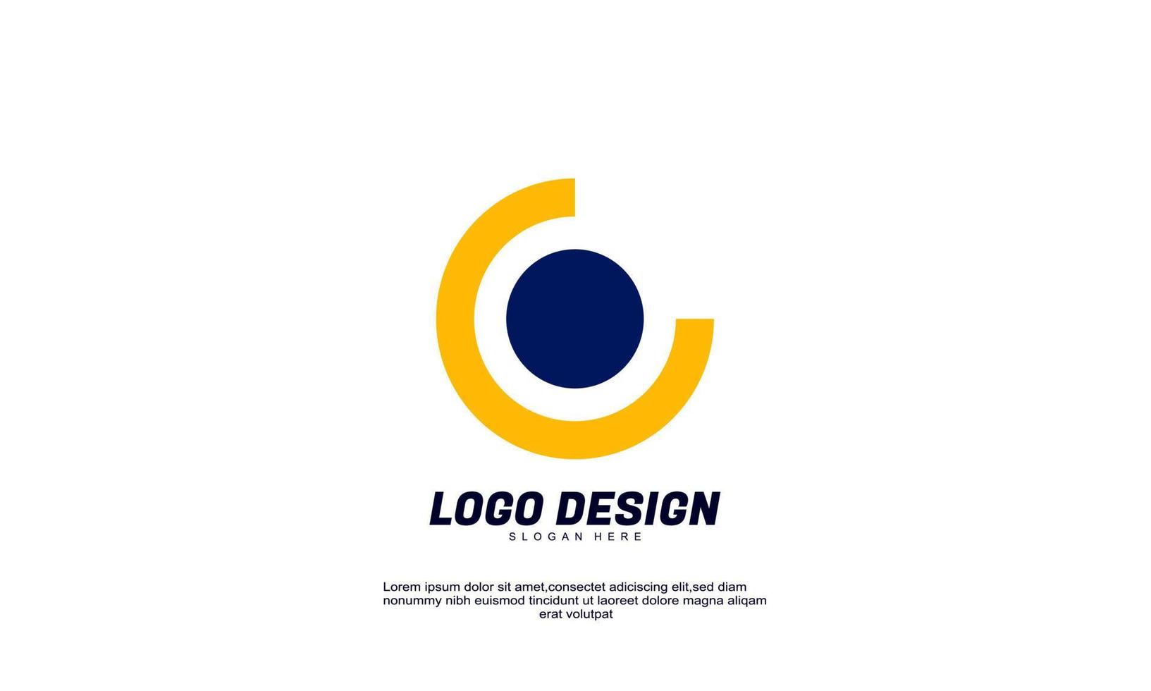 fantastico vettore d'archivio astratto creativo idea identità di marca per il modello di disegni logo aziendale