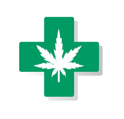 terapia della cannabis medica e assistenza sanitaria vettore