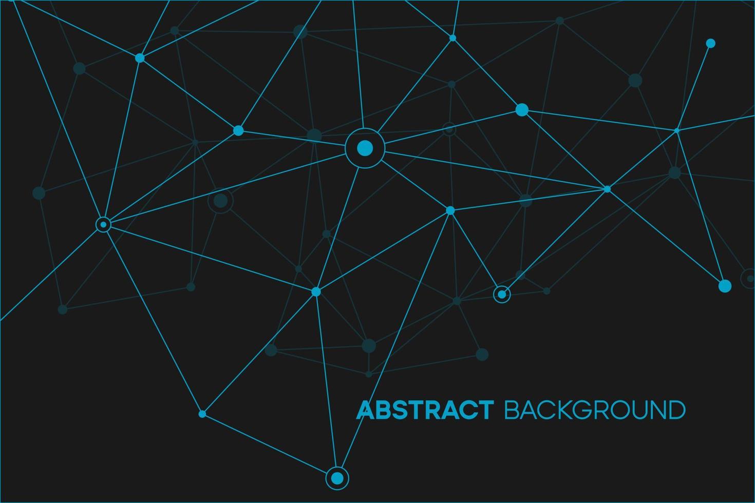 grafica cibernetica ai. sfondo astratto con linea blu del plesso e connessione a punti. schema elettrico per l'illustrazione del collegamento vettore