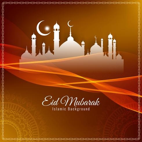 Astratto sfondo religioso Eid Mubarak islamica vettore