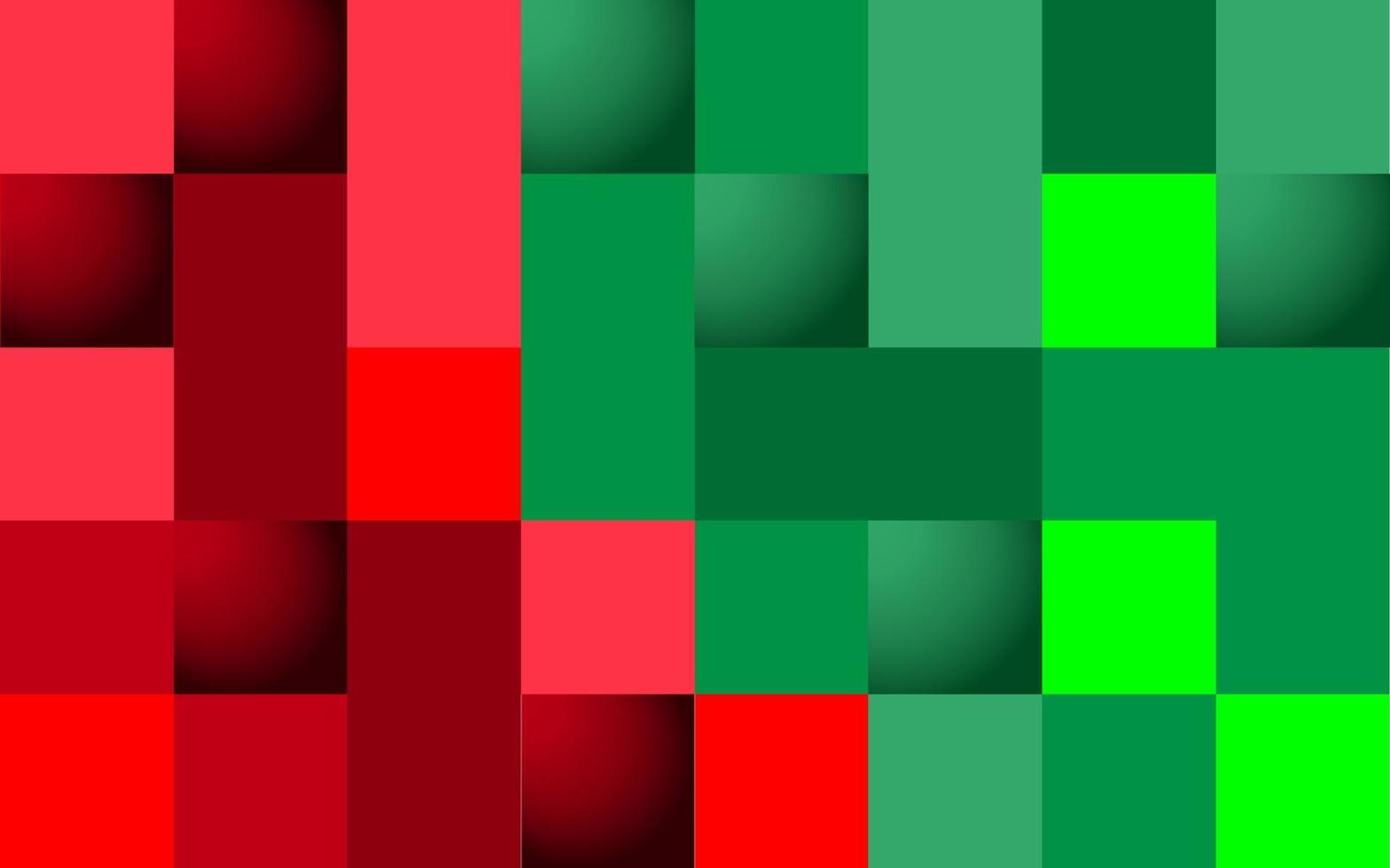 carta da parati pixelata di colori verde e rosso. colore di sfondo a contrasto vettore