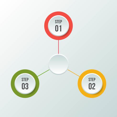 Grafico a cerchio, cerchio infografica o diagramma circolare vettore