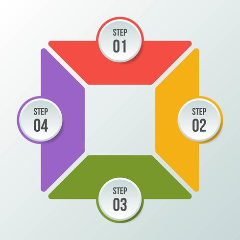 Grafico a cerchio, cerchio infografica o diagramma circolare vettore