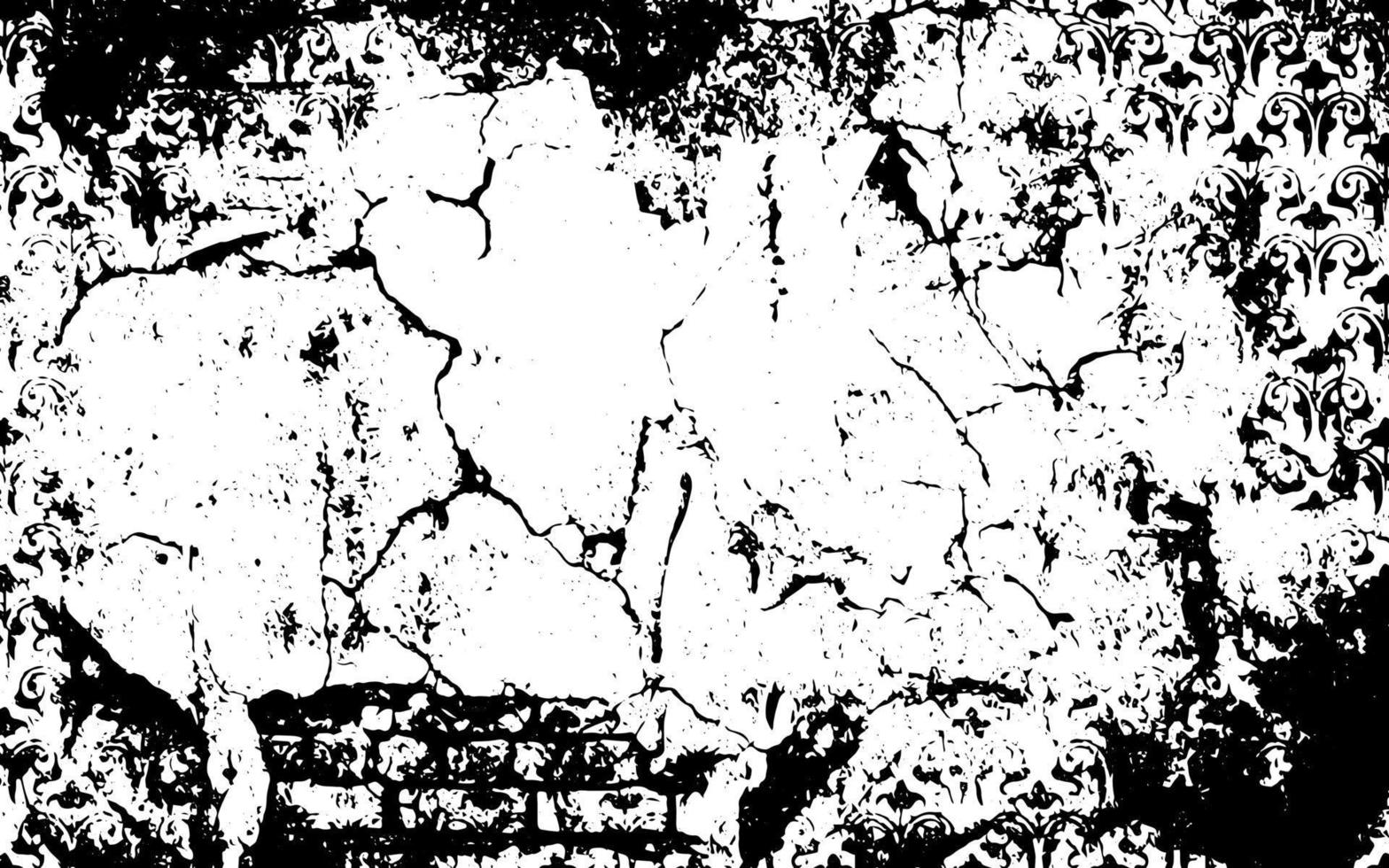 struttura vettoriale rustica incrinata con molte crepe e graffi. sfondo astratto. superficie rotta e danneggiata. sfondo invecchiato.
