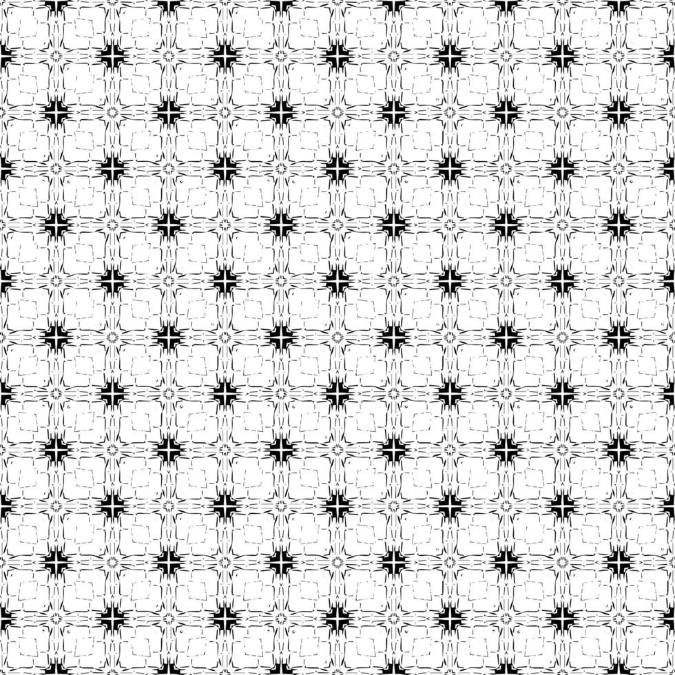 trama del modello di superficie in bianco e nero. bw disegno grafico ornamentale. ornamenti a mosaico. modello di modello. vettore