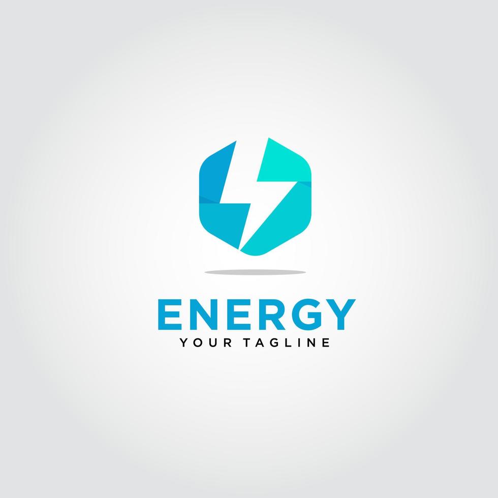 vettore di progettazione del logo di energia. adatto per il tuo logo aziendale