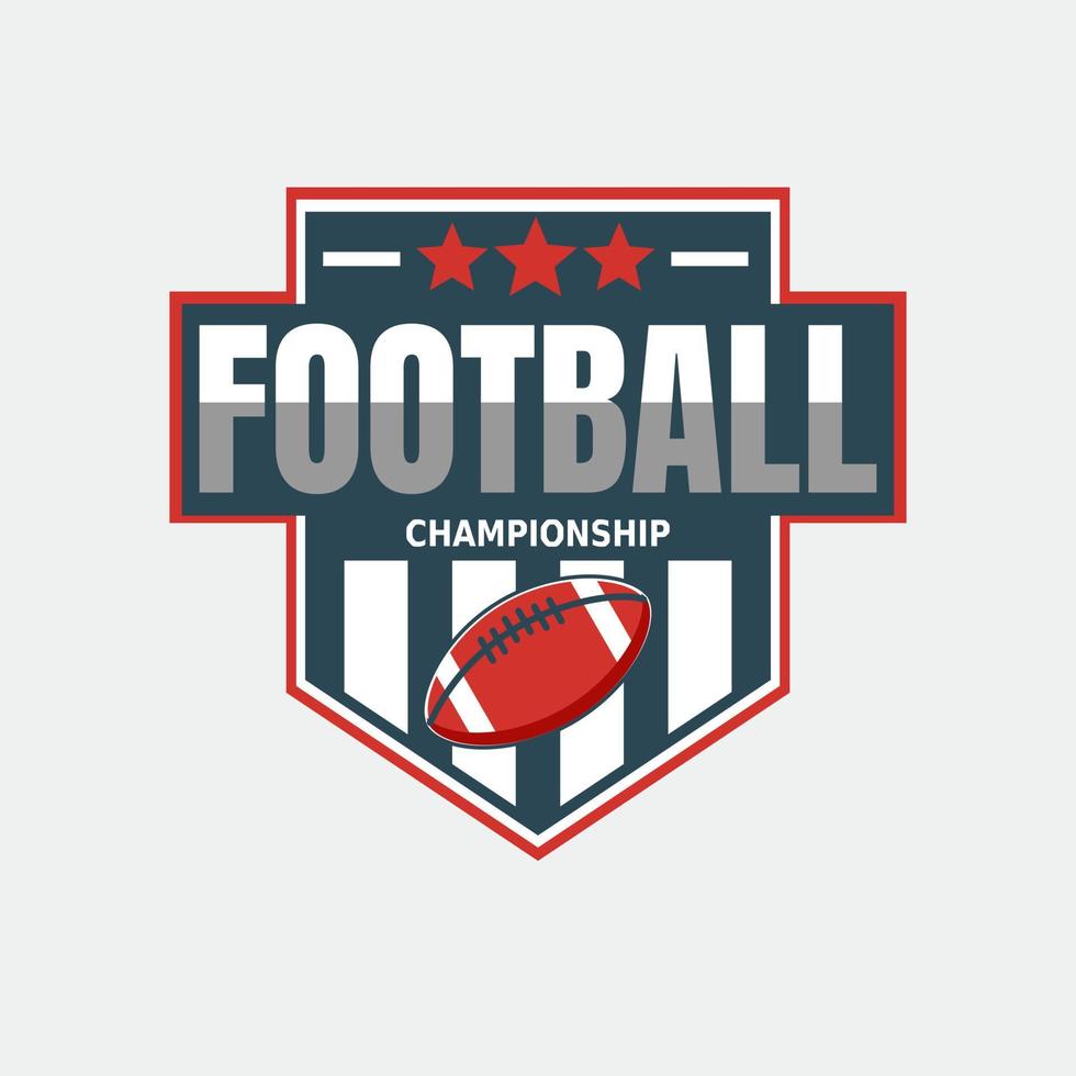 illustrazione di vettore del logo di progettazione di football americano