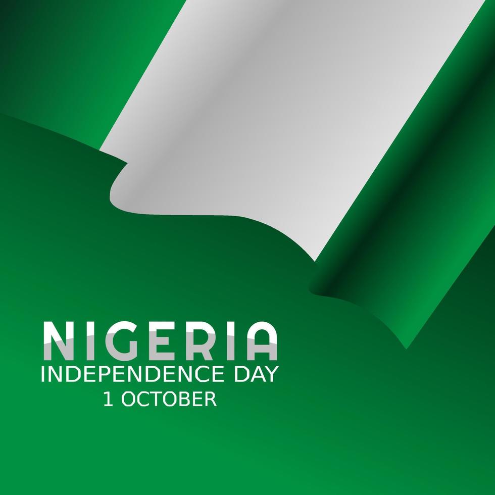 illustrazione vettoriale del giorno dell'indipendenza della nigeria