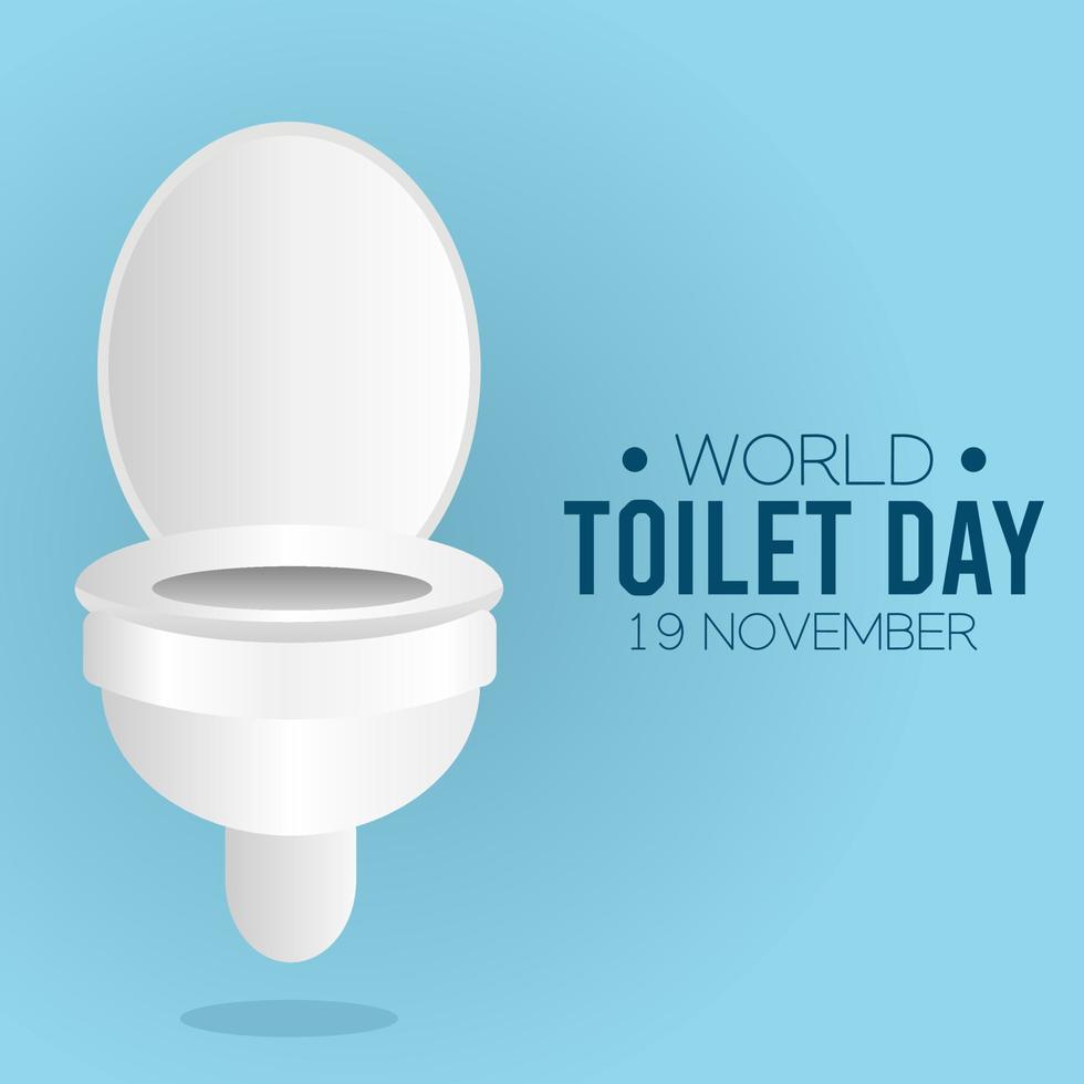 illustrazione vettoriale della giornata mondiale della toilette
