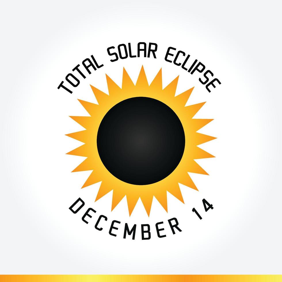 illustrazione vettoriale del concetto di eclissi solari totali