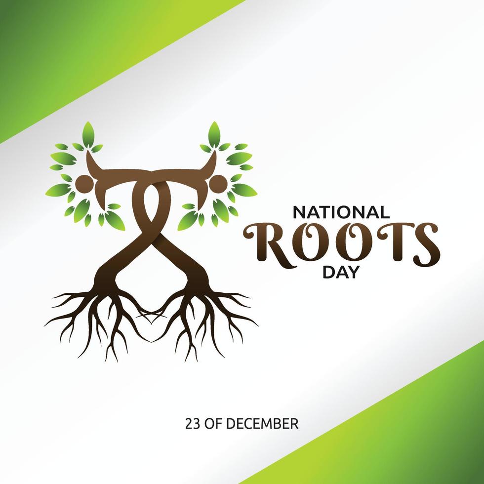 illustrazione vettoriale della giornata nazionale delle radici