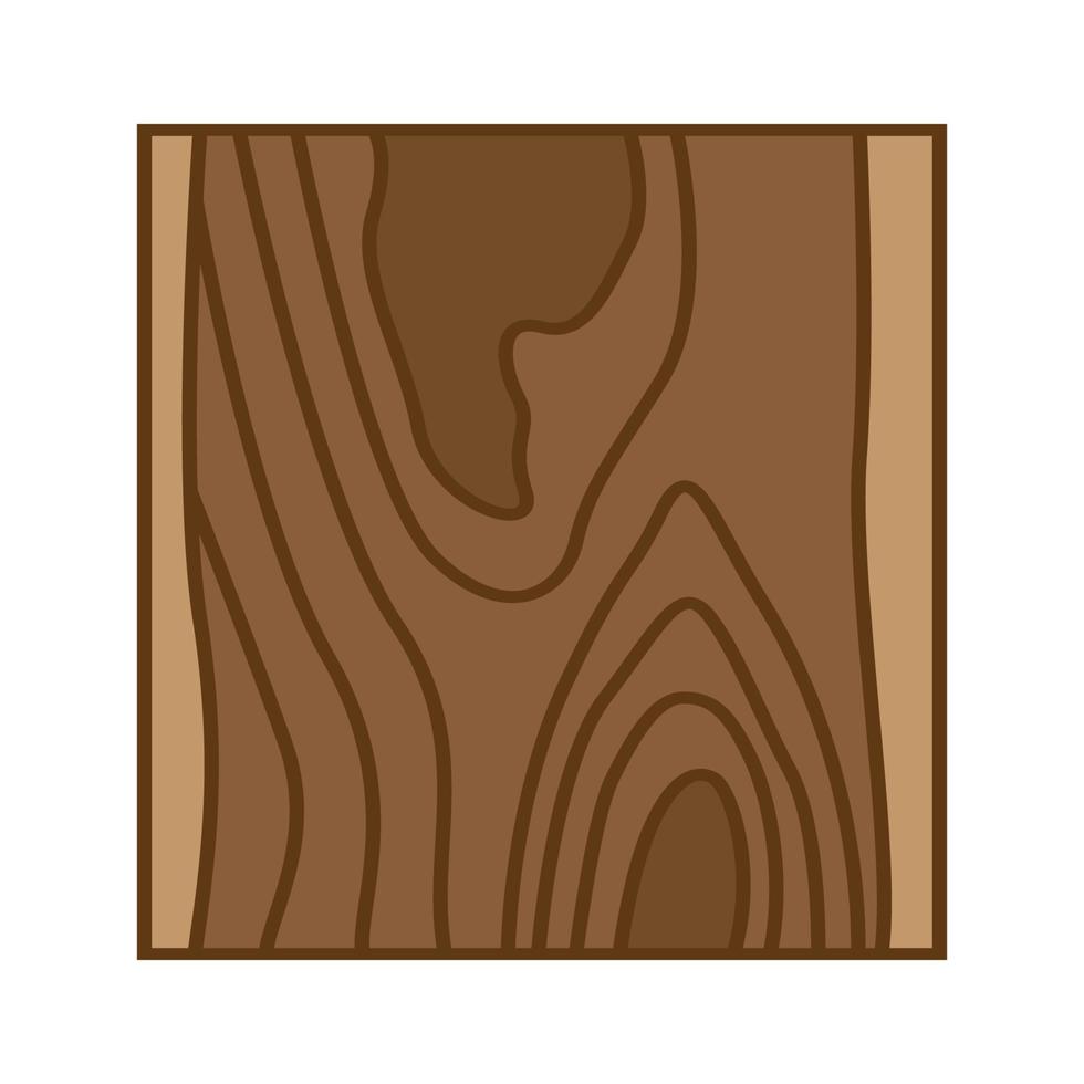 disegno dell'illustrazione dell'icona del vettore del simbolo del logo della struttura quadrata colorata del taglio di legno