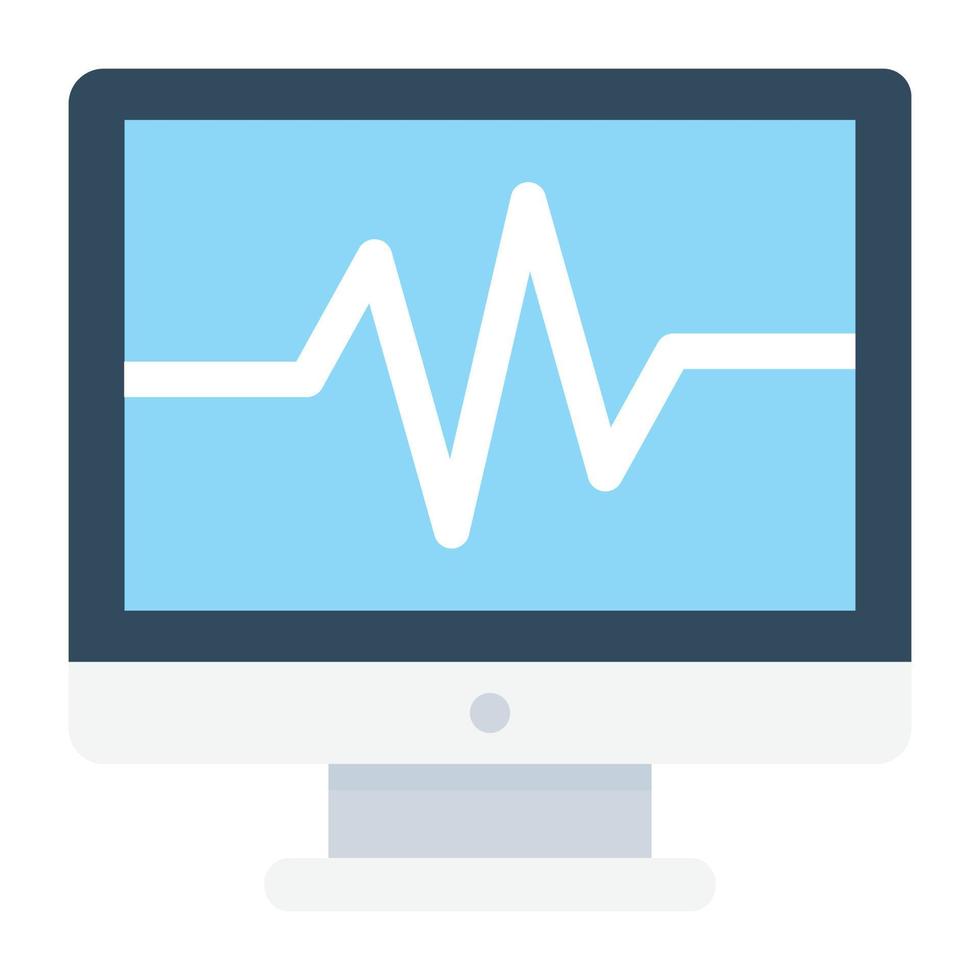 concetti di macchina ecg vettore