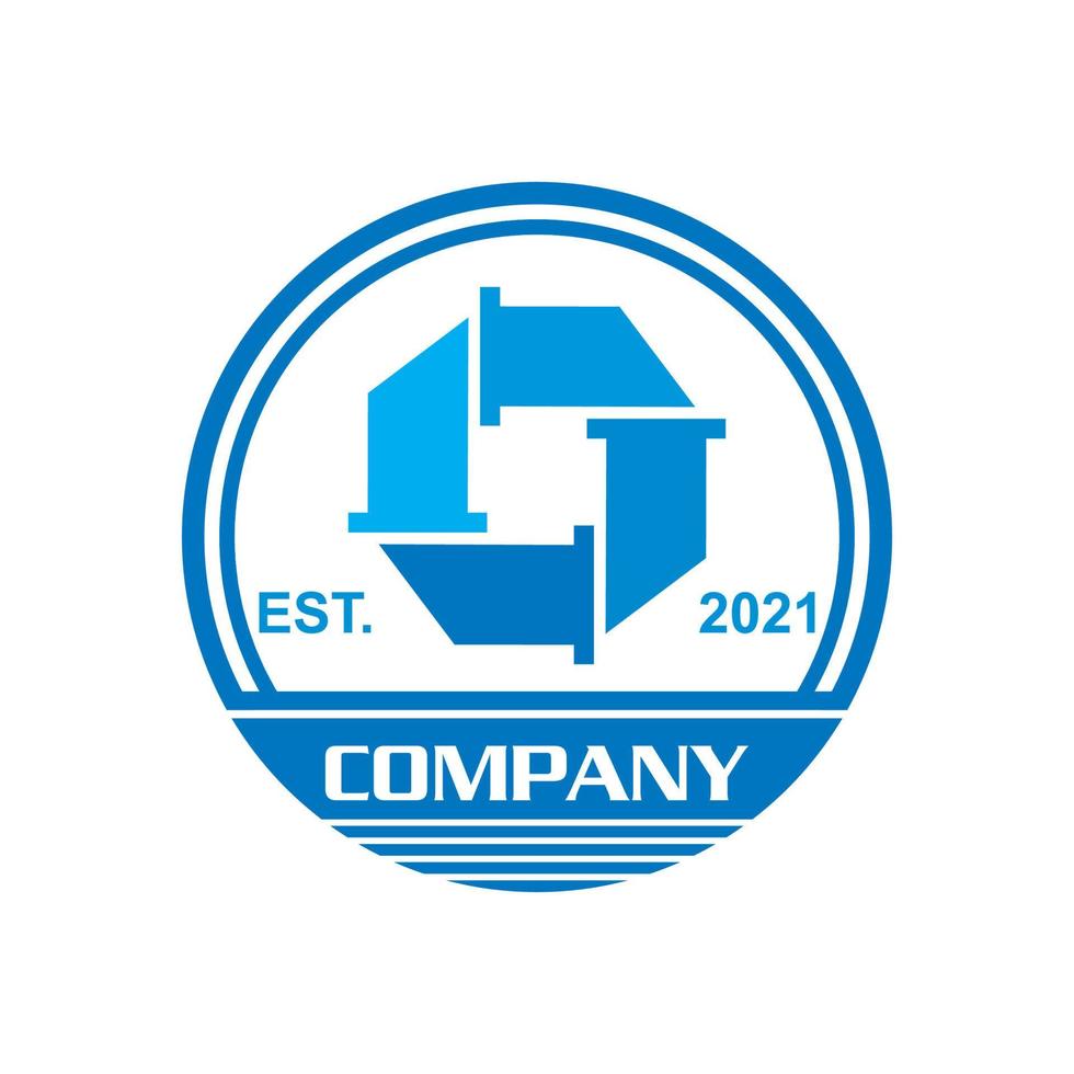 logo idraulico, vettore logo industriale