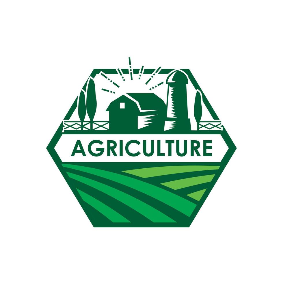 vettore di fattoria, vettore di logo di agricoltura