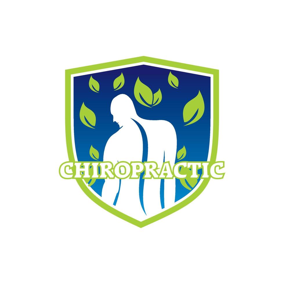 logo chiropratico, vettore logo fisioterapia