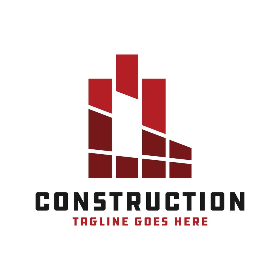 design del logo dell'illustrazione di ispirazione per la costruzione di una casa vettore