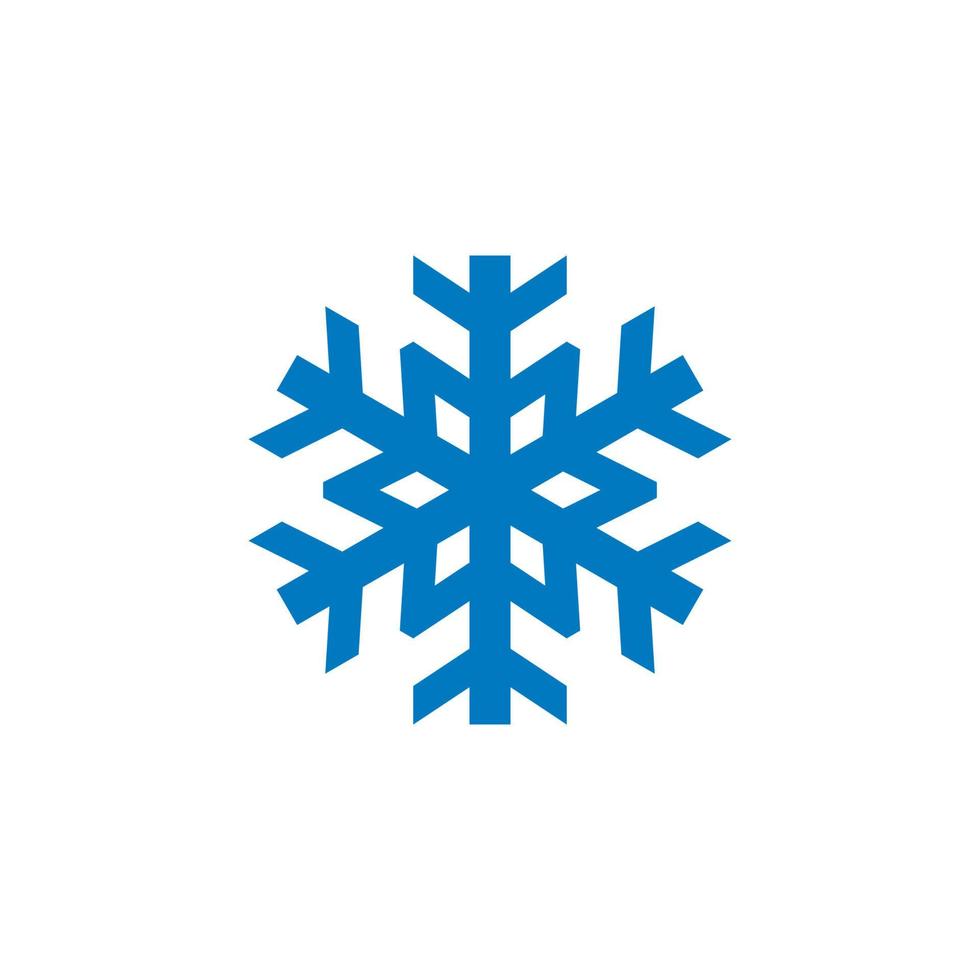 vettore invernale, logo astratto della neve