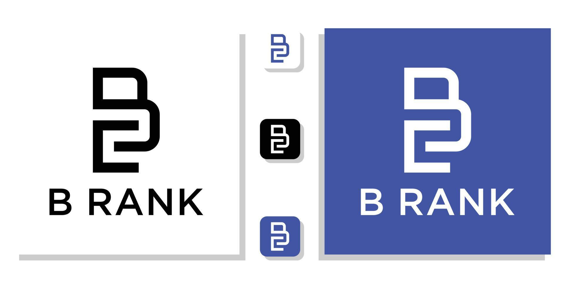 simbolo monogramma forma lettere illustrazione arte semplice linea moderna icona con modello di app vettore