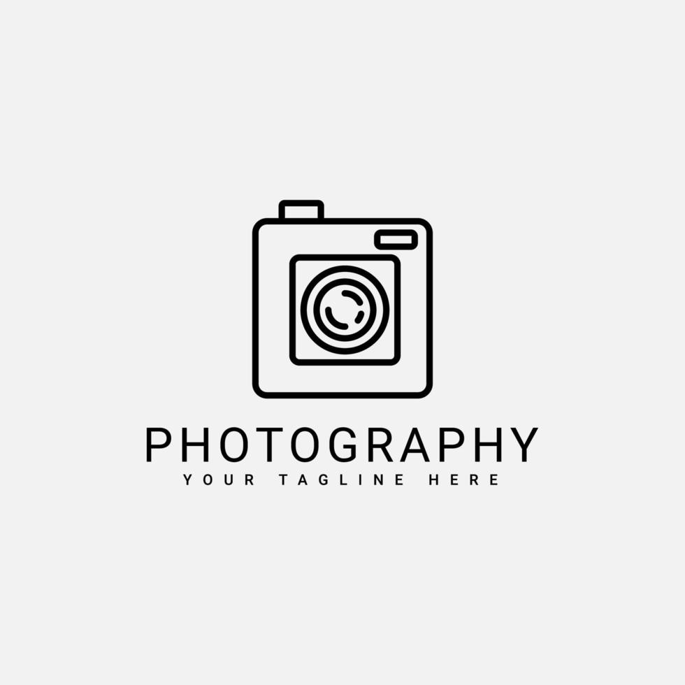 vettore di progettazione del logo della fotocamera del fotografo di fotografia astratta