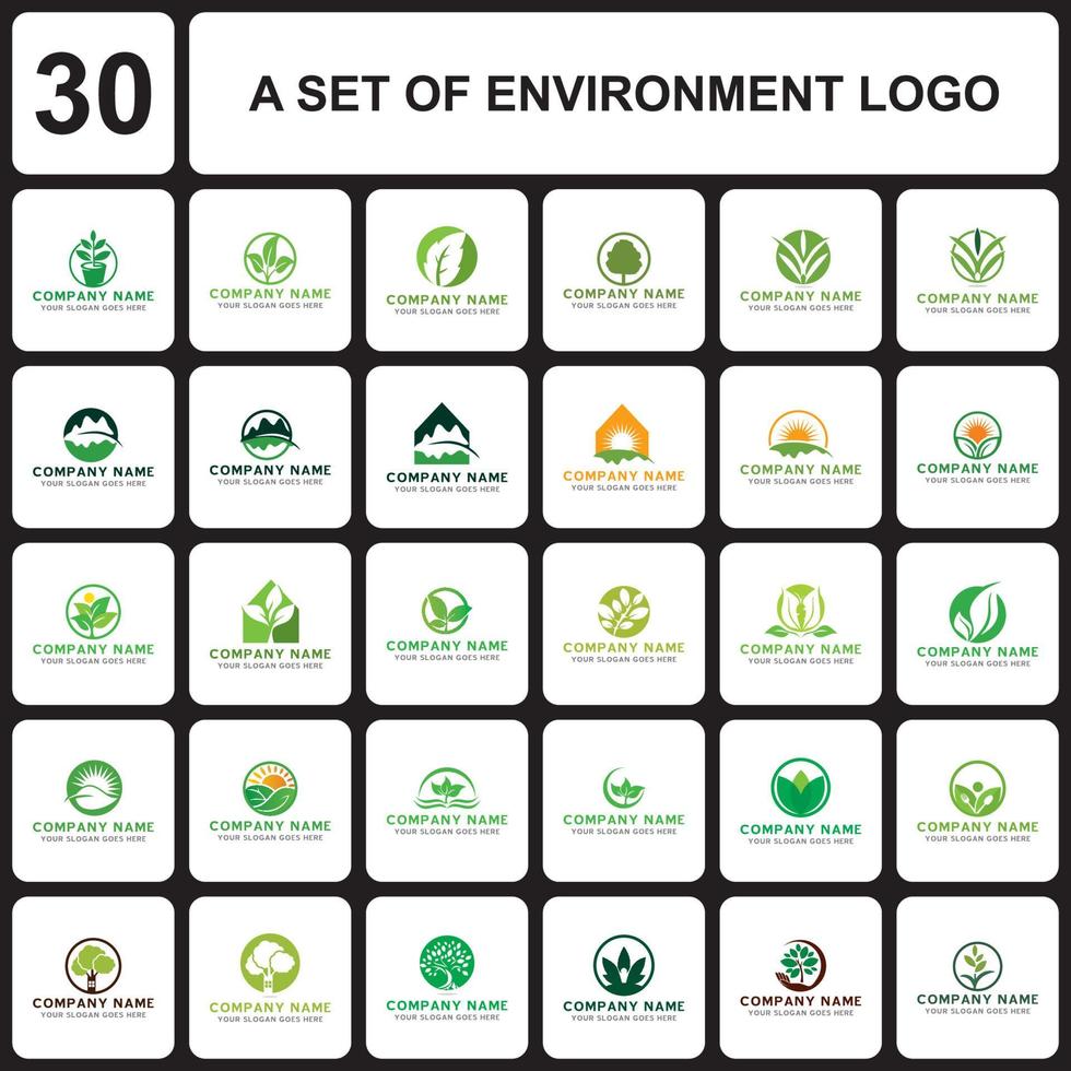 logo della natura, vettore del logo dell'ambiente