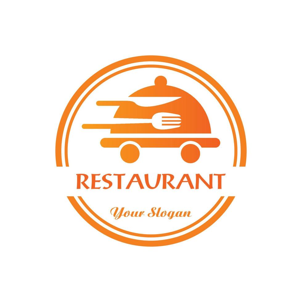 logo di consegna, vettore logo ristorante