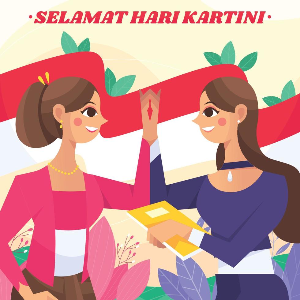 kartini day un simbolo delle donne moderne vettore