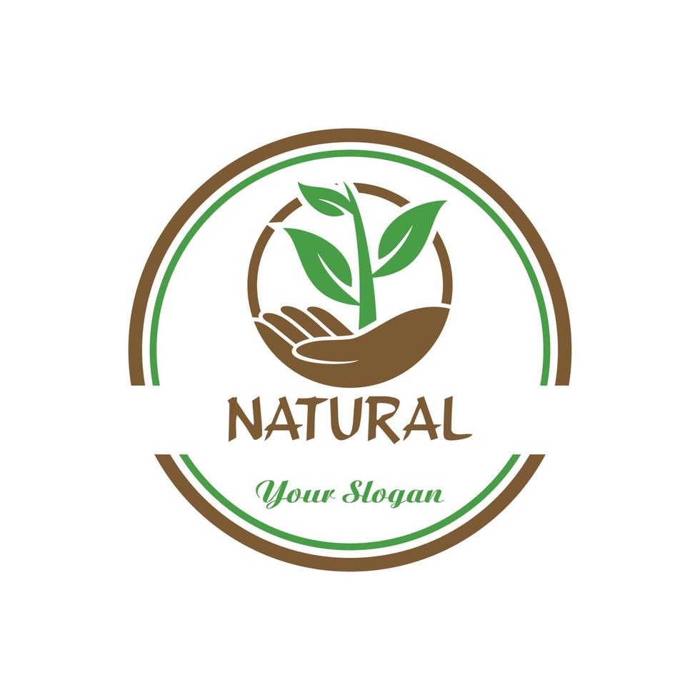 logo agricolo, vettore logo naturale