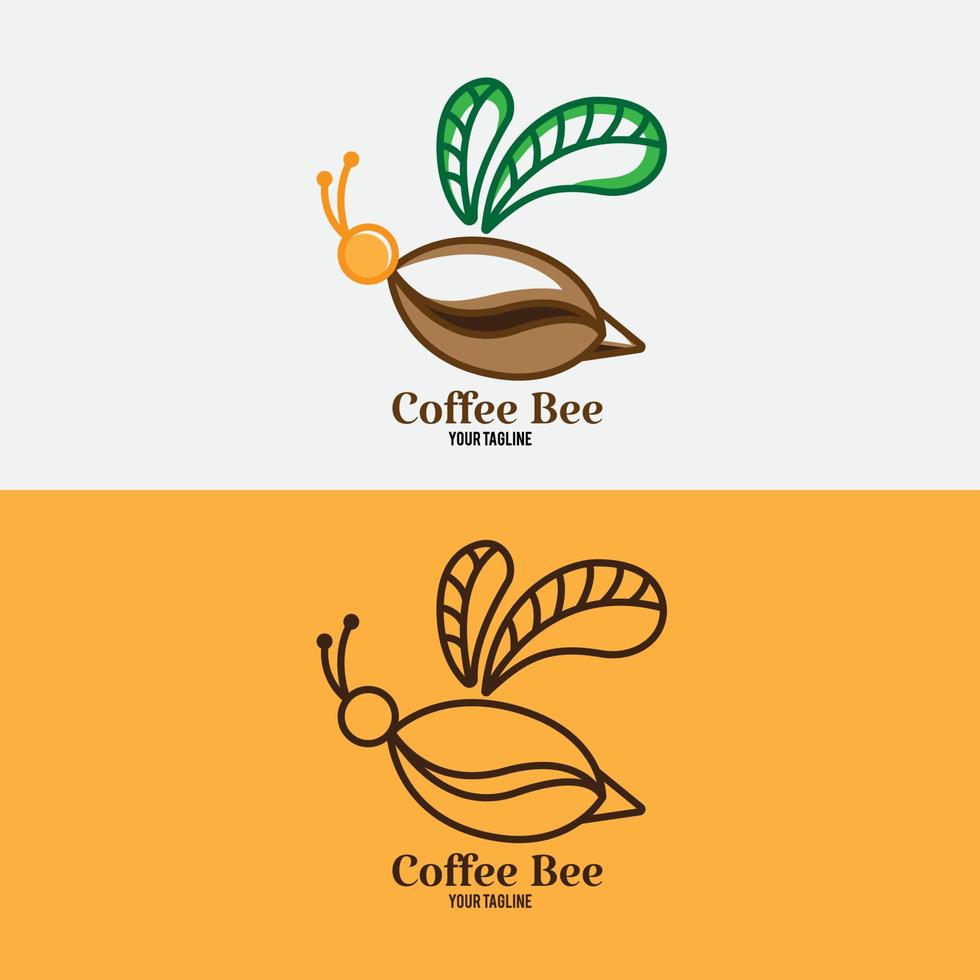 chicchi di caffè fantastico logo aziendale caffetteria segno di branding, identità ed etichetta cafe vettore