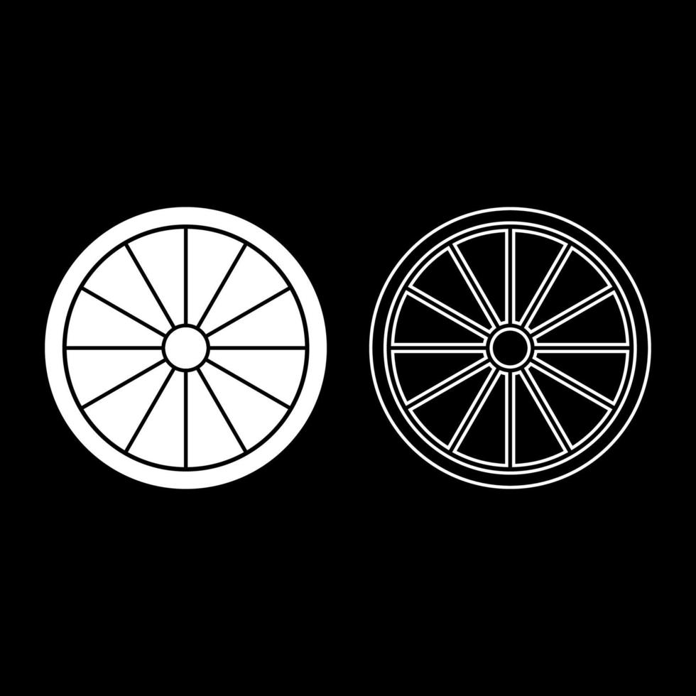 set di icone dello scudo vichingo colore bianco illustrazione stile piatto semplice immagine vettore