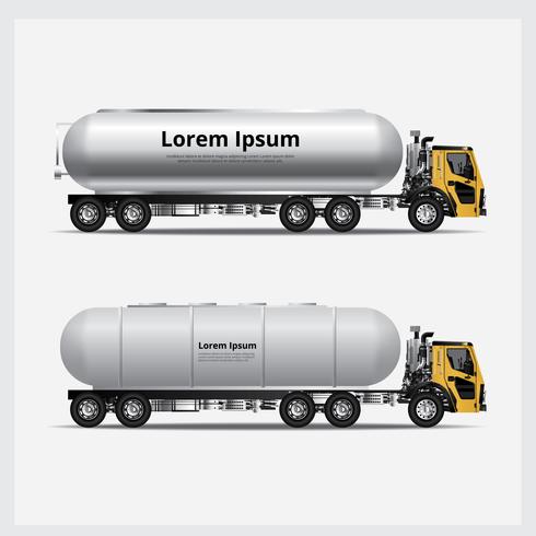 Illustrazione di vettore del trasporto dei camion del carico
