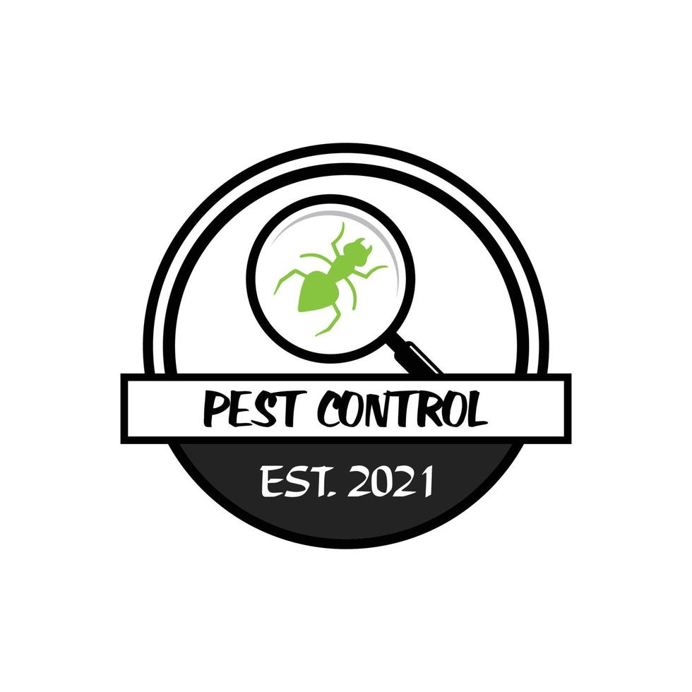 logo di controllo dei parassiti, logo di pesticidi vettore