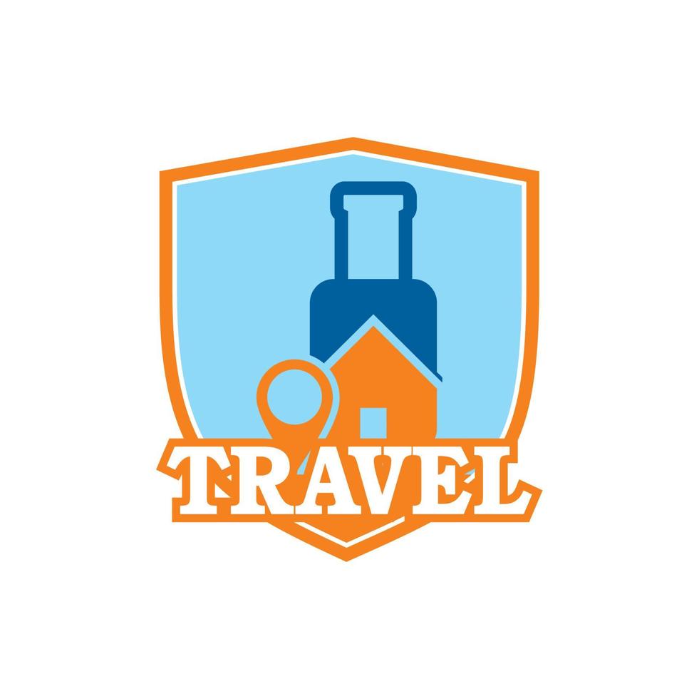 logo di viaggio, vettore di logo del turismo