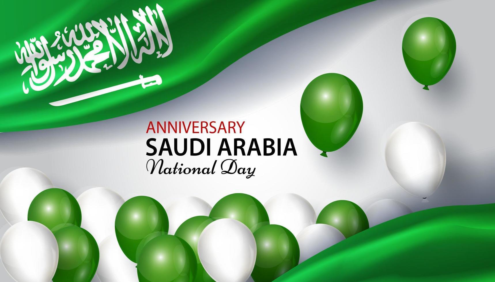 modello di poster per la giornata nazionale dell'arabia saudita per la giornata nazionale di un paese vettore