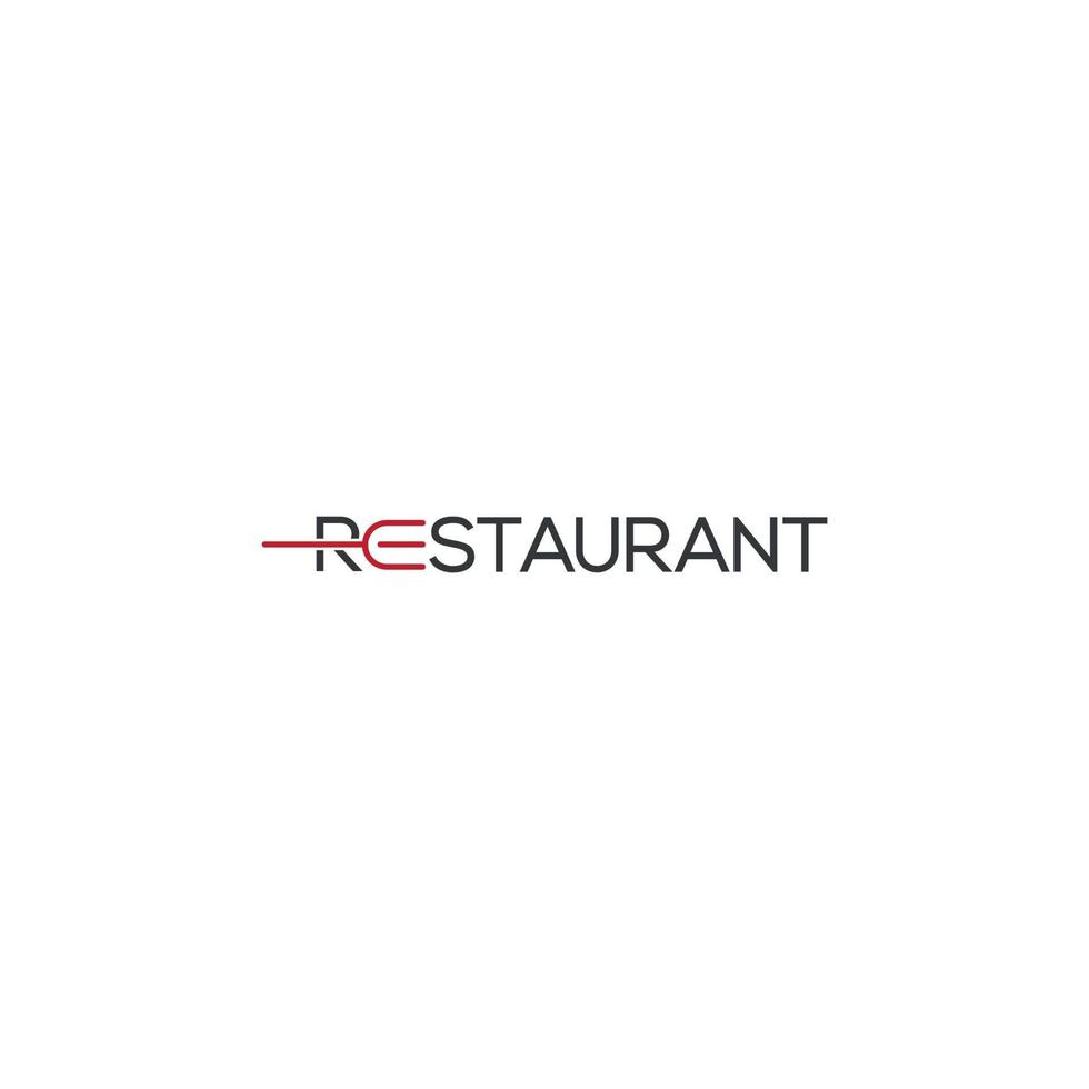 design del logo del ristorante vettore