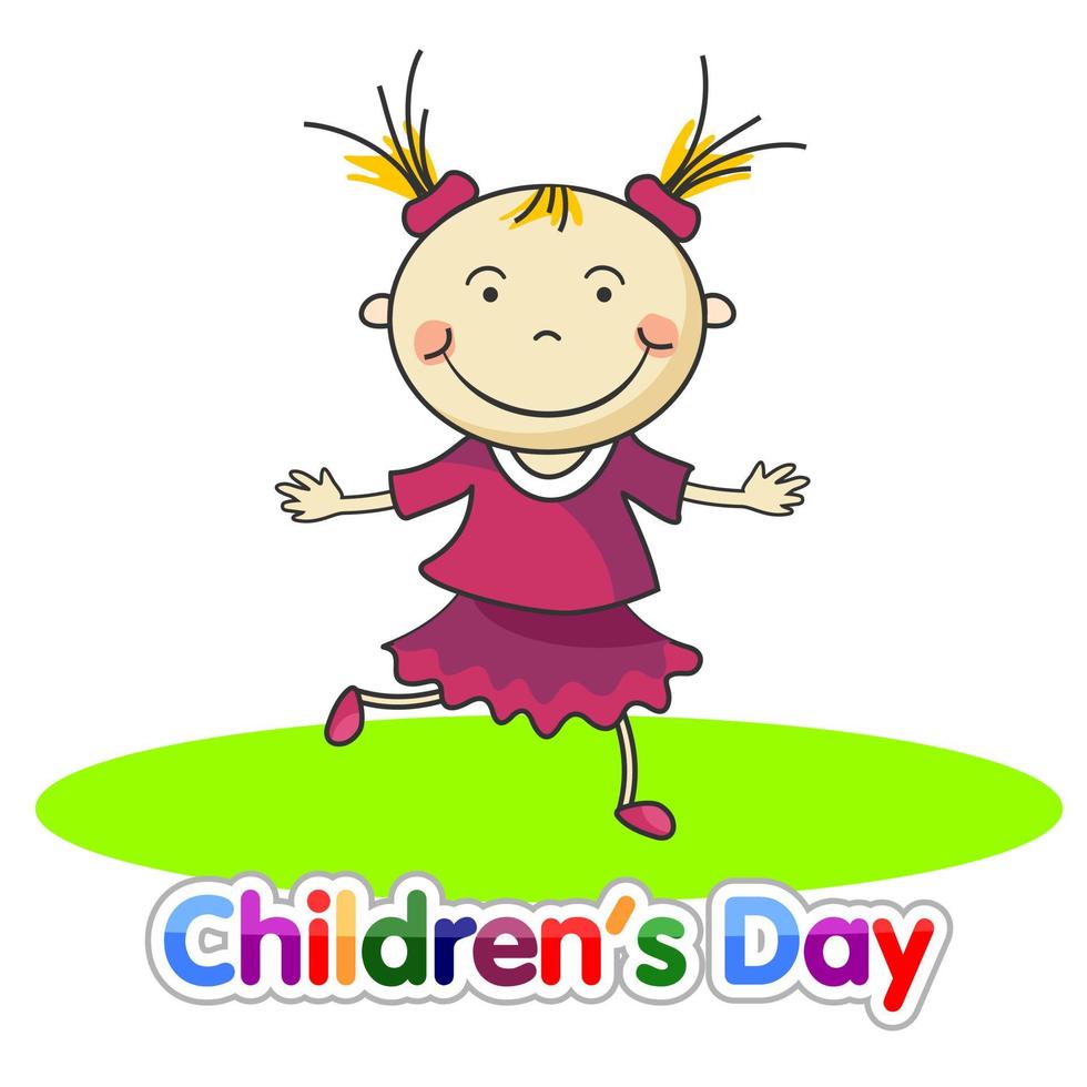 vettore dell'illustrazione della giornata mondiale dei bambini