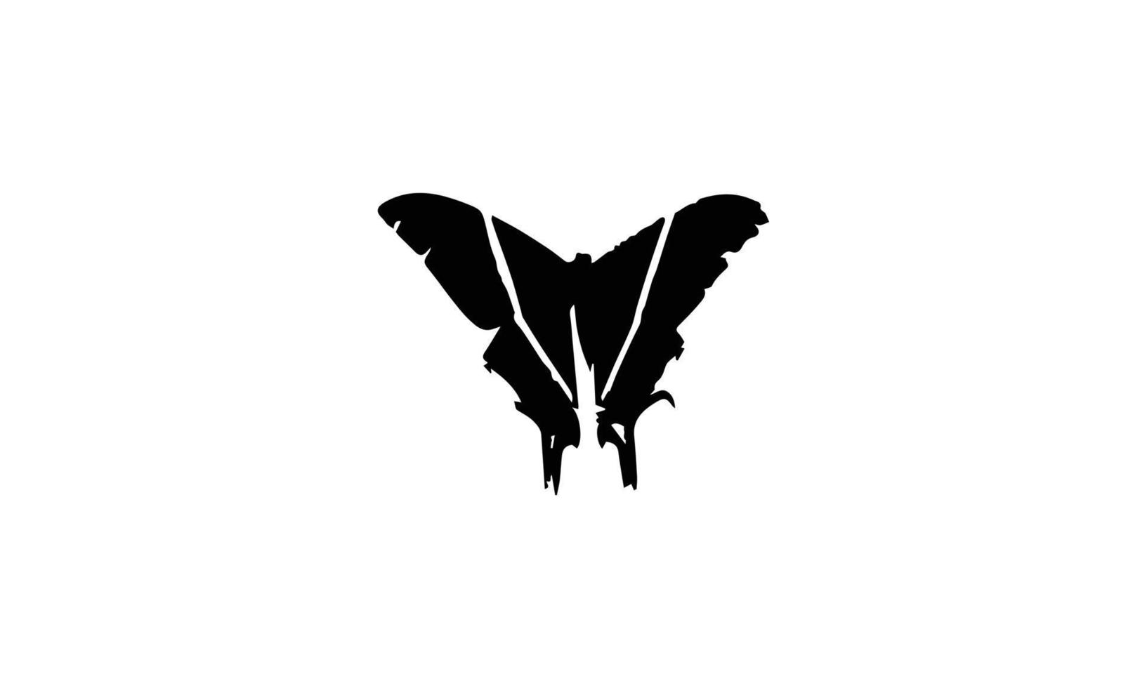 disegno dell'illustrazione di vettore della siluetta della farfalla