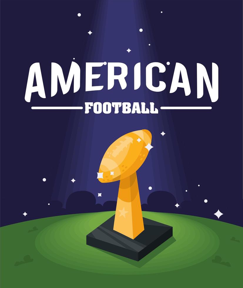 torneo di football americano vettore