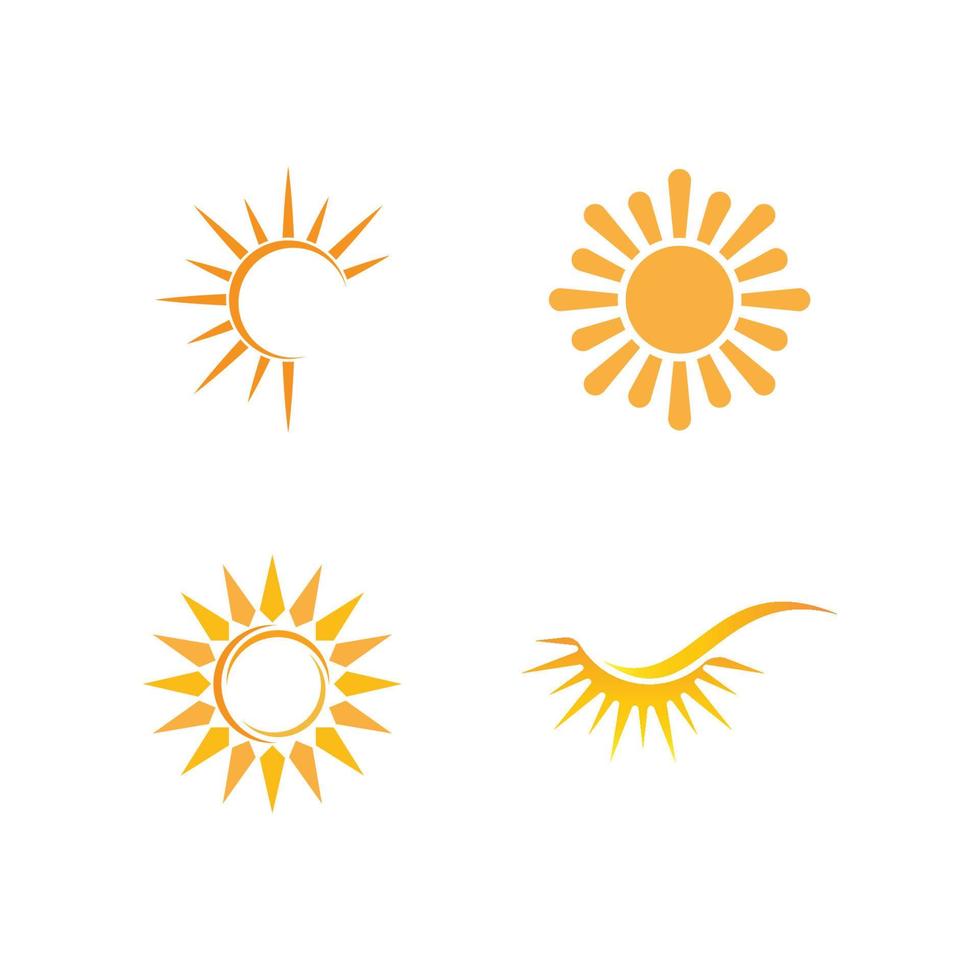 logo di illustrazione del sole vettore