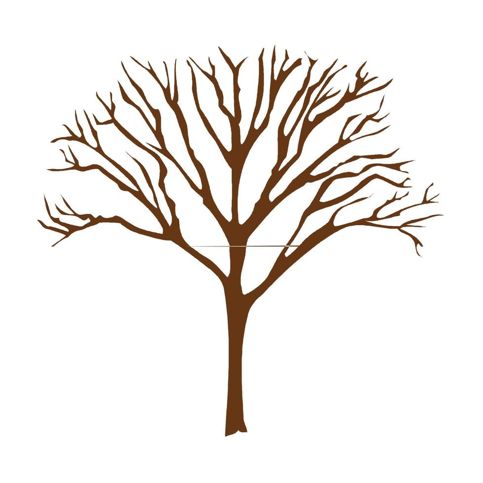 simbolo dell'albero secco vettore