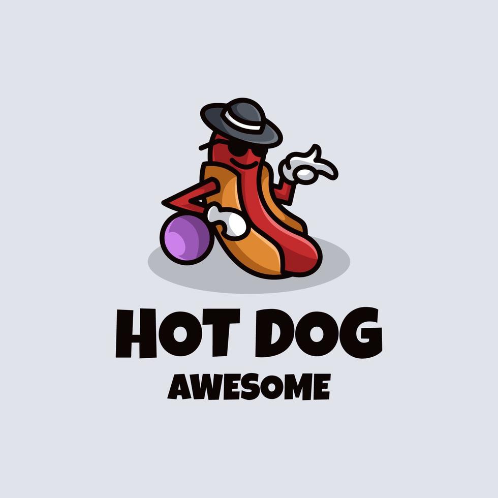 illustrazione grafica vettoriale di hot dog, buona per il design del logo