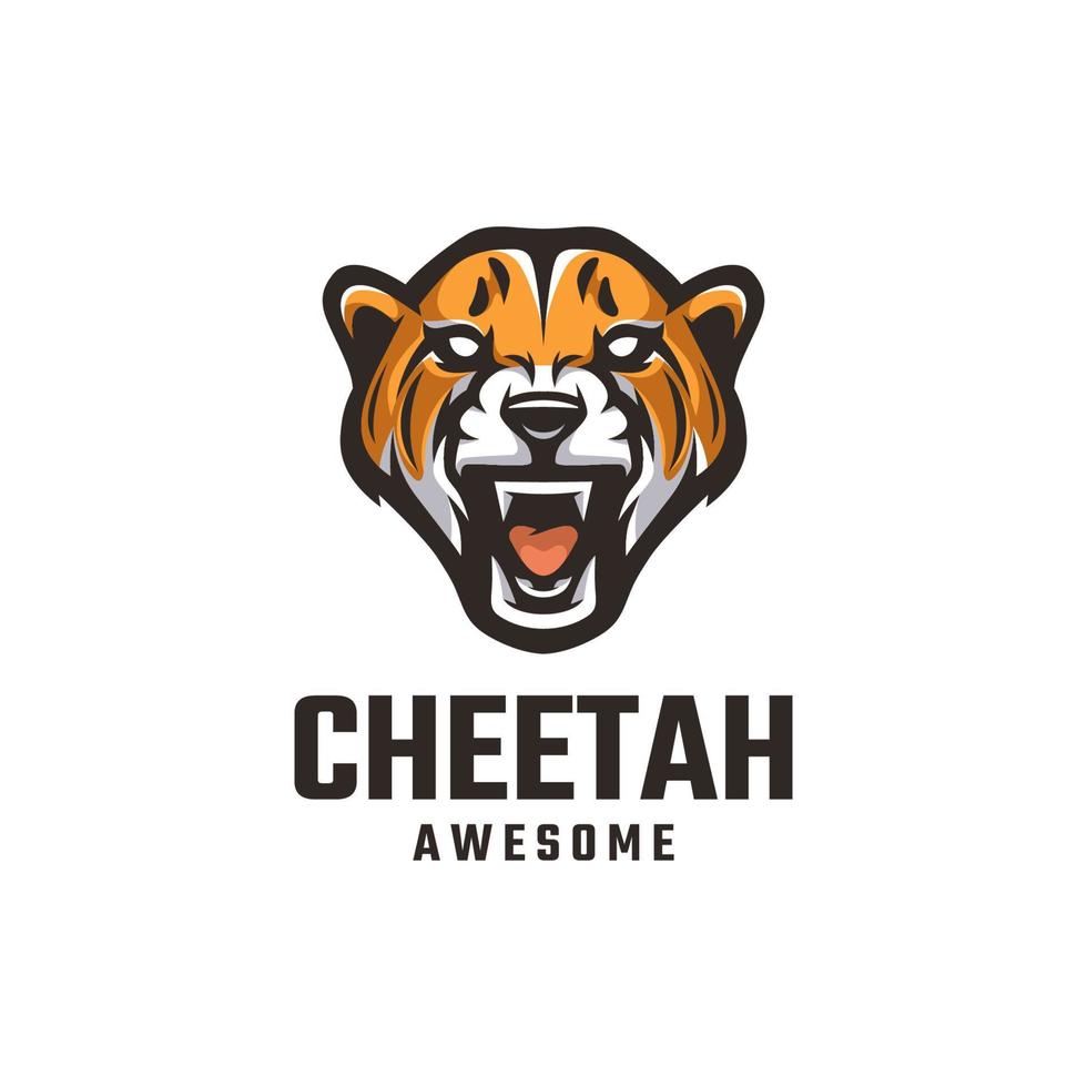 illustrazione grafica vettoriale di ghepardo, buona per il design del logo
