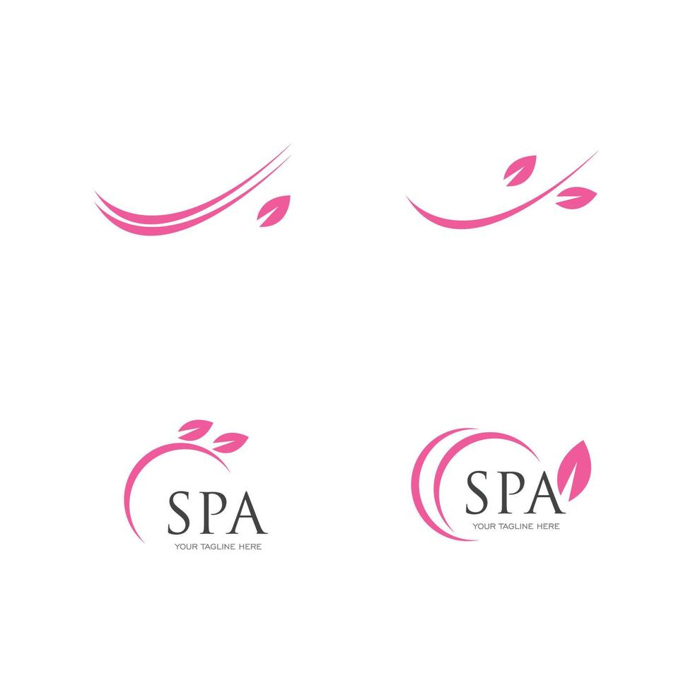 modello di progettazione illustrazione vettoriale logo spa