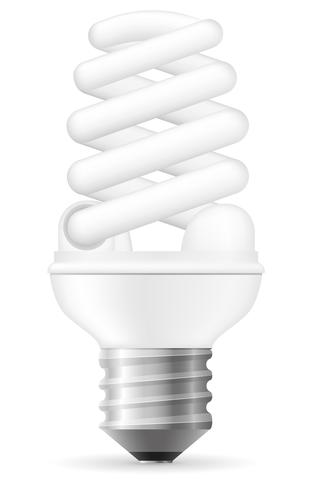 illustrazione vettoriale di lampadina a risparmio energetico