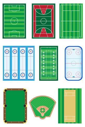 campi per giochi sportivi illustrazione vettoriale